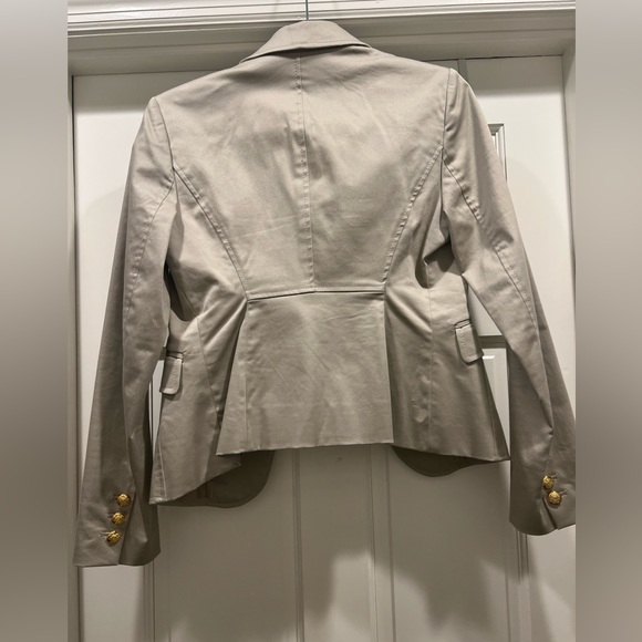 Khaki blazer/suit Jacket size 4 with gold buttons from The Limited - Picture 3 of 5